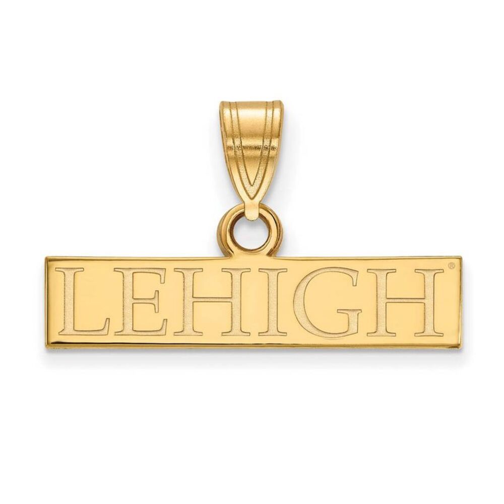 14k Gold Plated Silver Lehigh U Small Pendant
